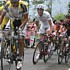 Andy Schleck im weissen Trikot des besten Jungfahrers bei der 14 Etappe desGiro d'Italia 2007